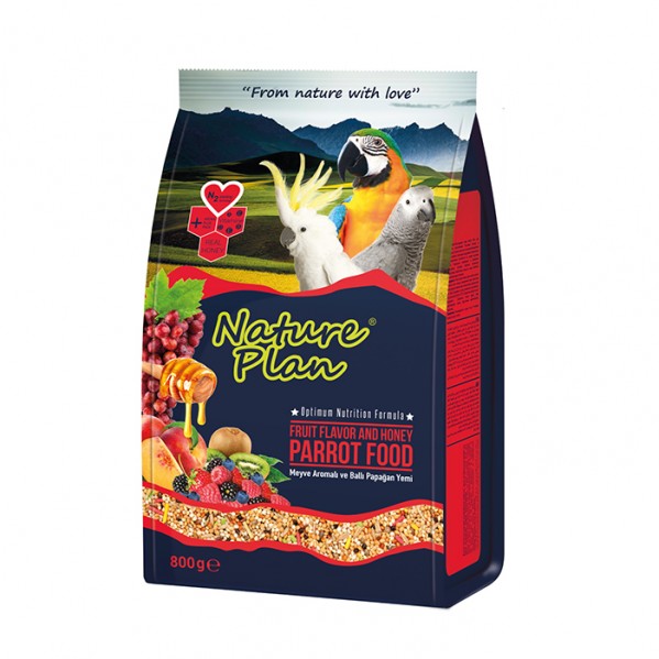 NATURE PLAN PARROT YEMİ 800GR